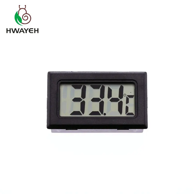 Black LCD Digital Thermometer for Freezer Temperature-50~110 degree Refrigerator Fridge Thermometer - Цвет: Black