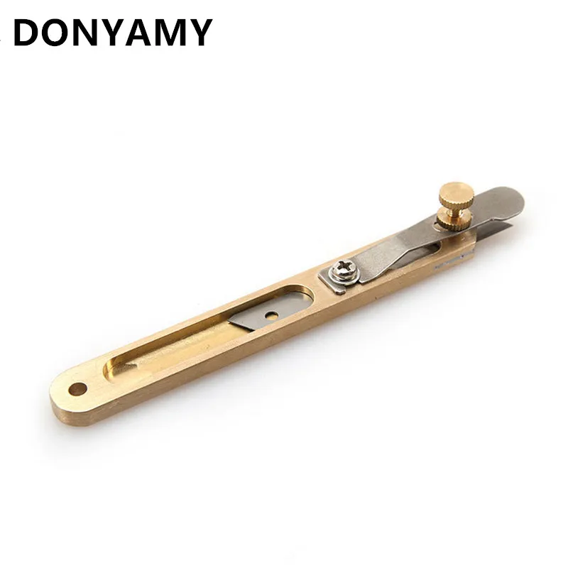 Инструмент для кожевенного ремесла DONYAMY, нож для резки лент, нож для позиционирования, резак ручной работы, кожаный инструмент, резак для разрезов