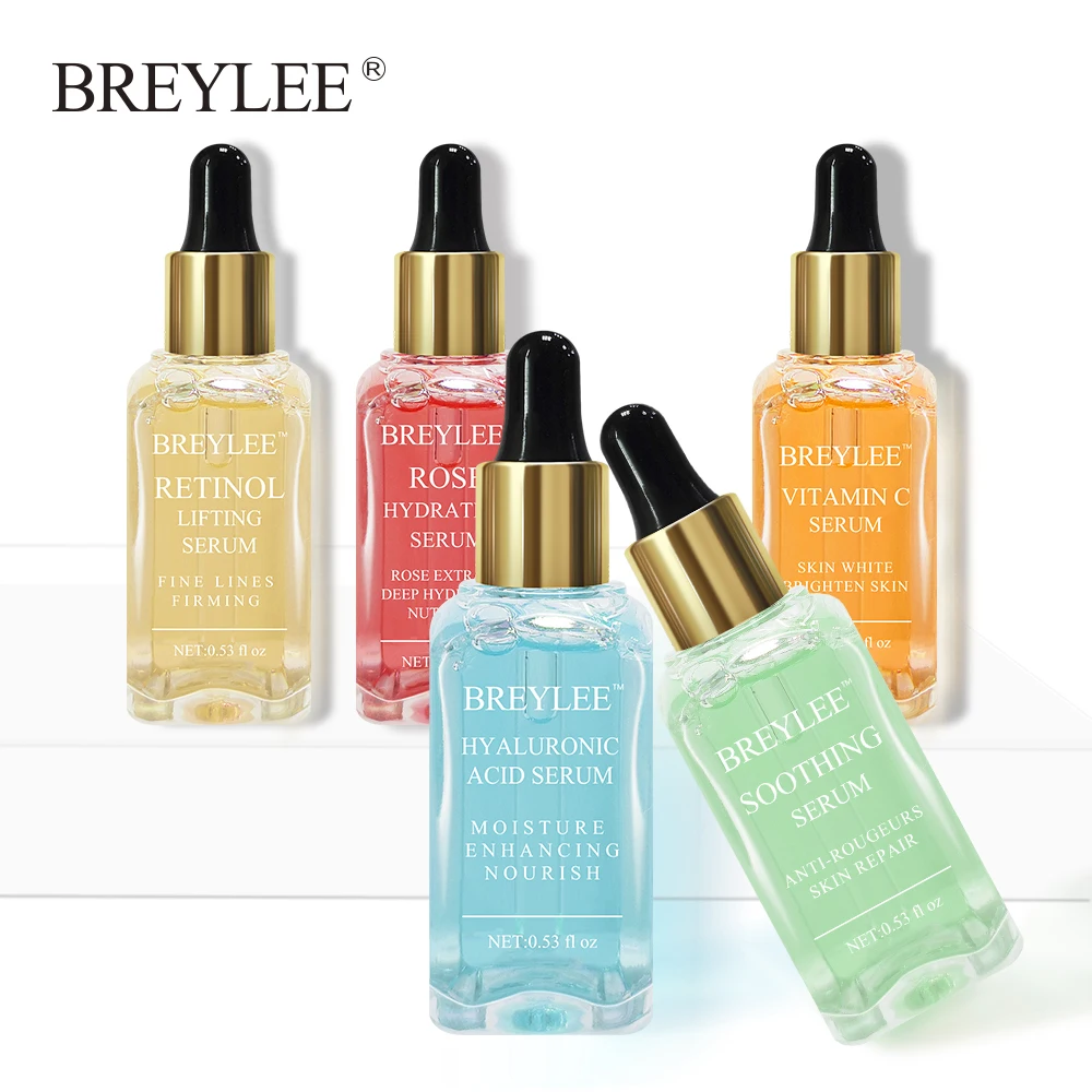 BREYLEE Serum Series Hyaluronic Acid Rose Nourishing Vitamin C Whitening 24k Gold Firming Soothing Repair Face Care Essence 1pcs | Красота и