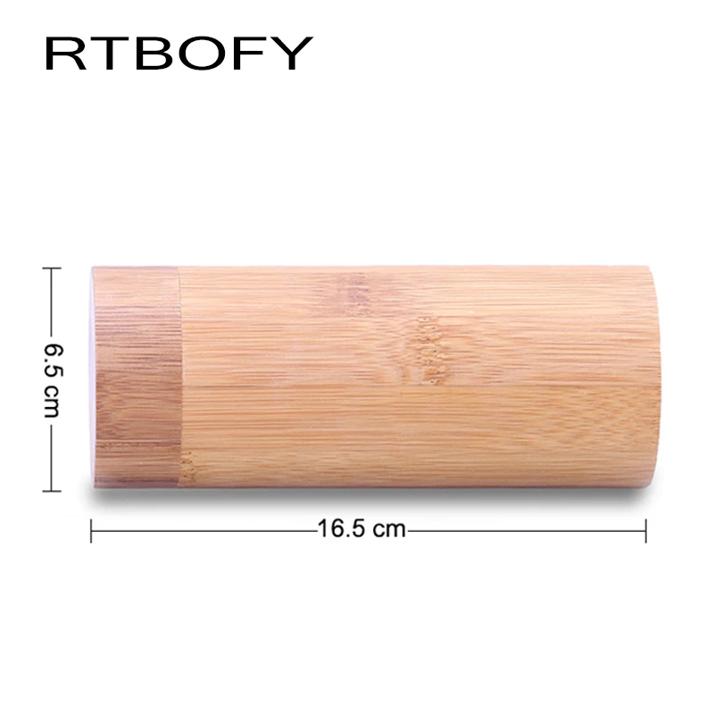 RTBOFY модный 100% ручной работы круглый бамбуковый футляр для солнцезащитных очков