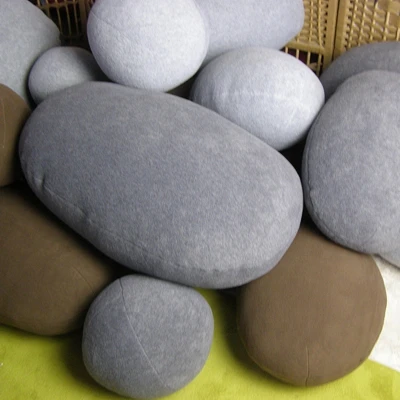 Grey Dark Grey Camel Dorimytrader Мода DIY 6 шт. мощеная Подушка украшение комнаты гигантская эмуляционная форма камня Подушка Детская игрушка для игры DY61089 - Цвет: Grey Dark Grey Camel
