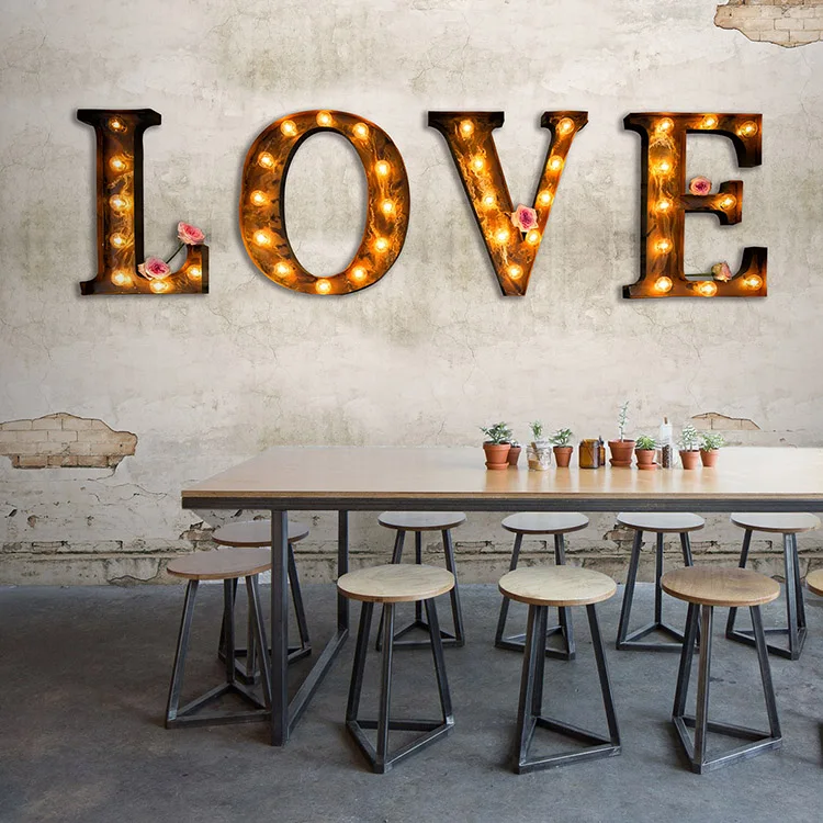 

Photo wallpaper 3D retro gray cement wallpaper bar clothing store restaurant studio decoration English words wallpaper mural