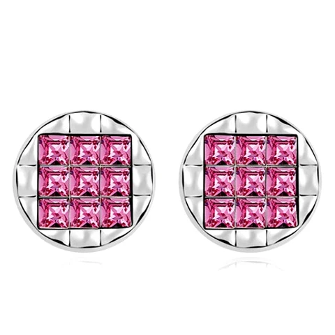 

Hot Sell Statement Stud Earrings For Women Genuine Crystals from Swarovski Earings Bijoux Fashion Jewelry