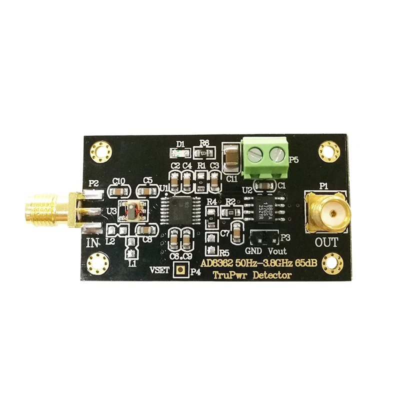 Ad8362 модуль для 3 8 Ghz Rf радиочастотная детектор Мощность обнаружения