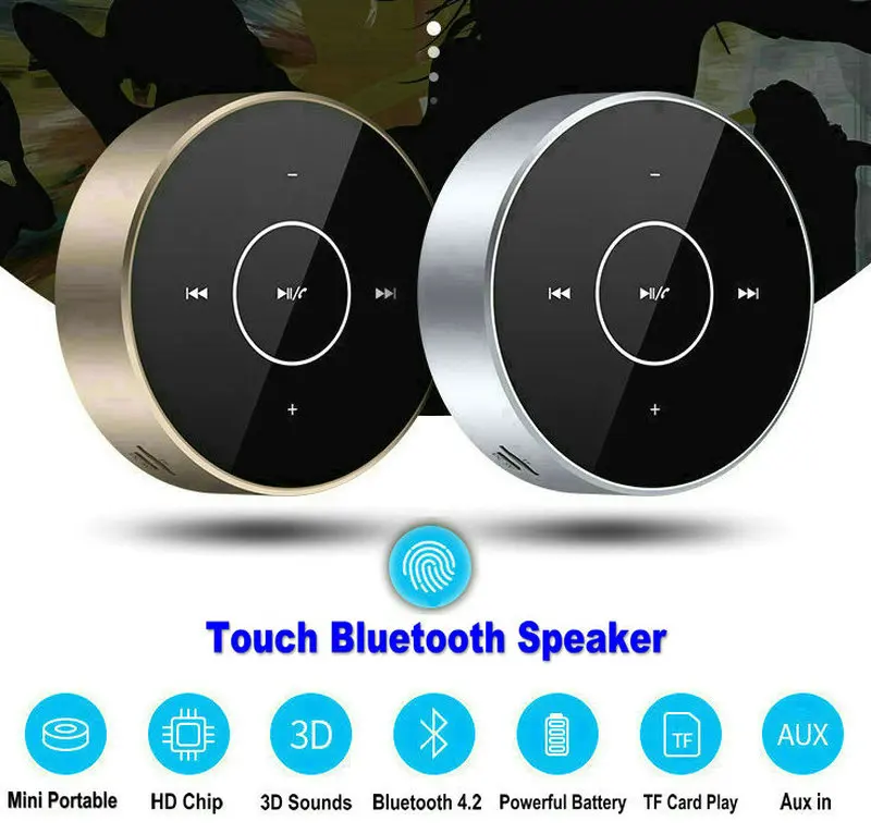 Tikigogo Высококачественная Bluetooth 4 2 Беспроводная bluetooth колонка с сенсорными