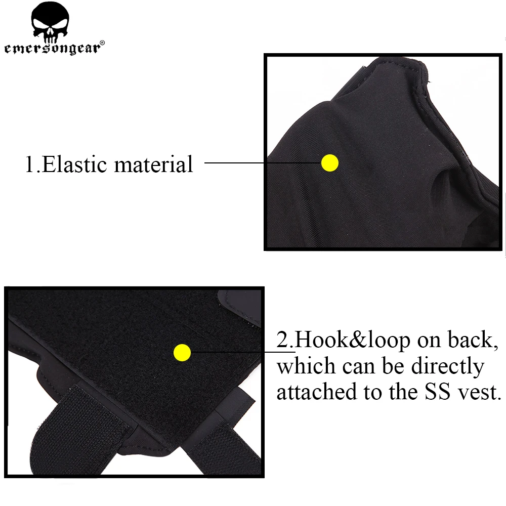 Сумка для магазина EMERSON Triple SS Vest 5 56/7 62 сумка Emersongear Tacrical Mag Pouch Multicam Black EM6402| |