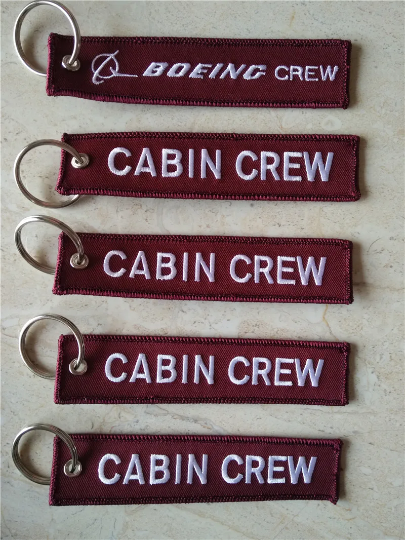 Пилота для вышивания ключ цепь|cabin crew|airbus crewchain key |