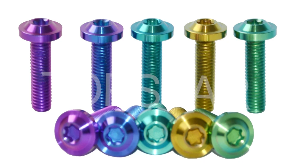 

4 PCS M8 x 30 Motorcycle Ti Bolt Titanium Bolts Hexagon Socket Truss Headed Screws Ti Fastener 5 Color