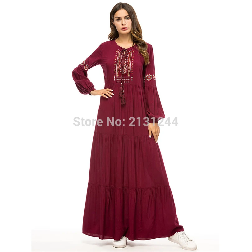 Abaya Qatar ОАЭ турецкий исламский Малайзия Плиссированное мусульманское платье