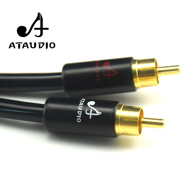 ATAUDIO Hifi 3 pin XLR штекер к 2 RCA Штекер кабель высокая производительность 6N OFC xlr rca