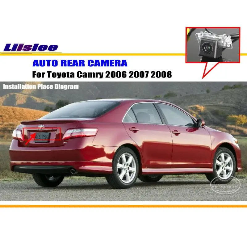 

Liislee Автомобильная задняя камера для Toyota Camry 2006 2007 2008/задняя парковочная камера/HD CCD RCA NTST PAL/камера заднего отверстия