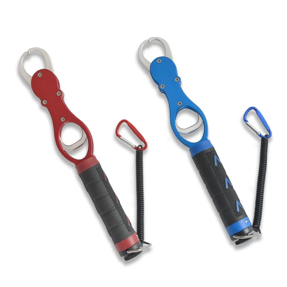 

New Arrival Fishing Lip Grips with 15KGS scale portable fishing gripper with soft rubber handle