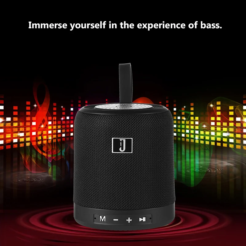 J1 Беспроводной Bluetooth Динамик с микрофоном Поддержка FM радио карты памяти AUX-в