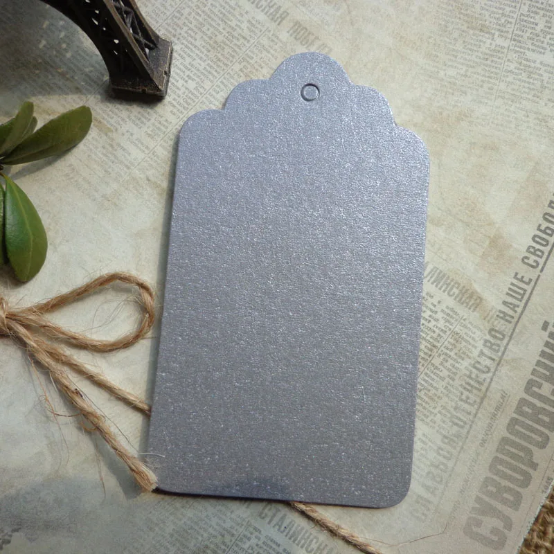 Серебряная бумажная бирка для подарка вечерние свадебные сообщения Подарочная