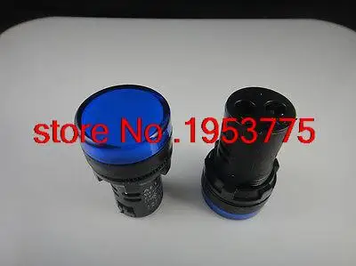 

5pcs 24V 16mm Blue LED Power Indicator Signal Light