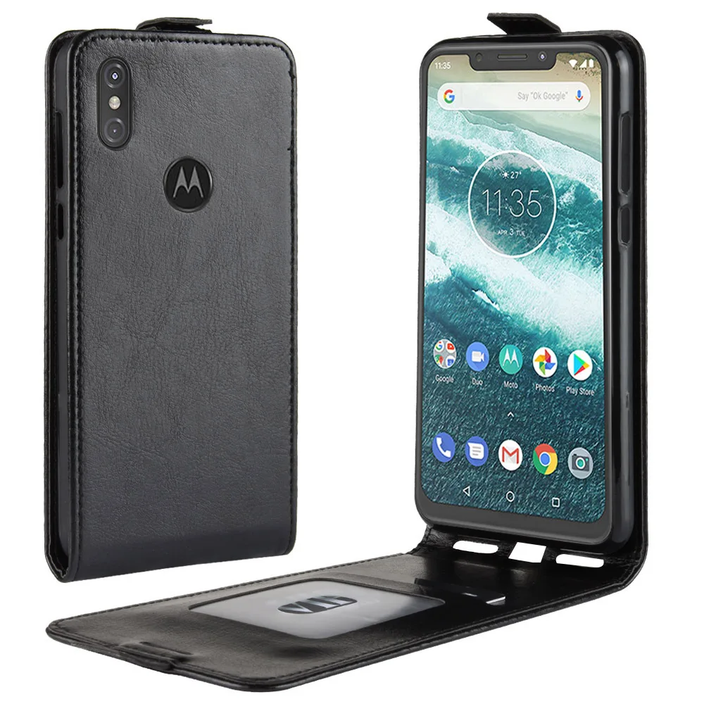 Чехол-книжка из искусственной кожи для Motorola Moto One power P30 Note G6 Plus E5 Play, чехол-кошелек для телефона Moto E4 Plus X4, чехол Etui