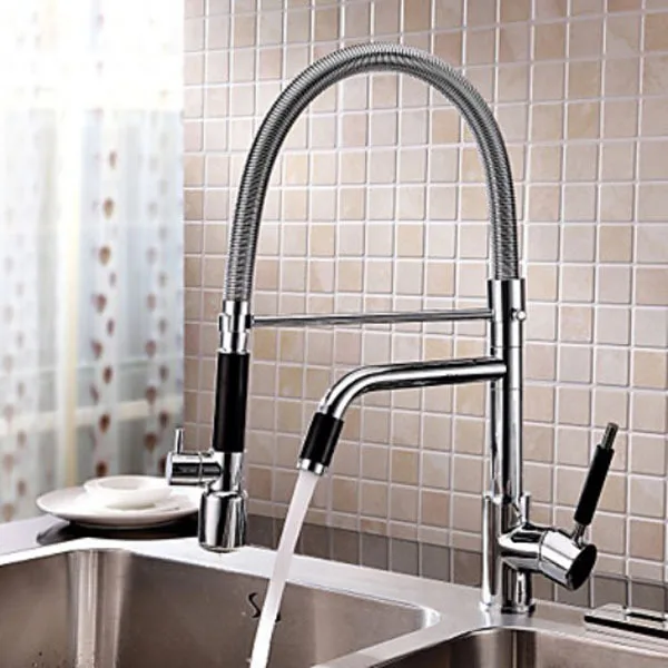 С современной хромированной отделкой светодиодный вращающийся высокий кухонный