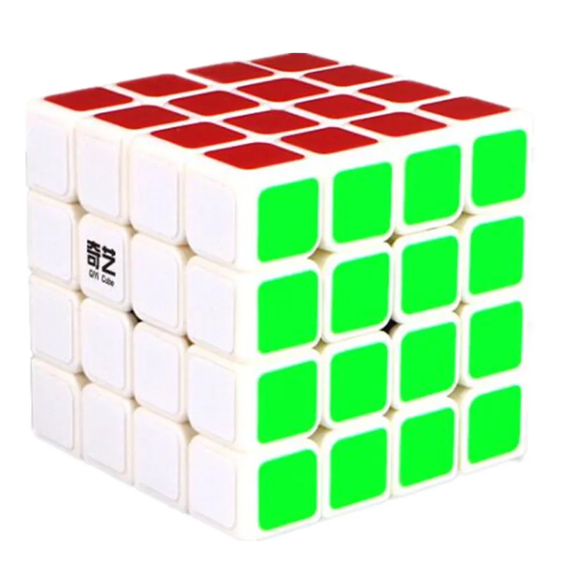 Новинка 2017 года QiYi юаней S Professional 4x4x4 4x4 твист Magic Cube 6 цветов Stickerless головоломки