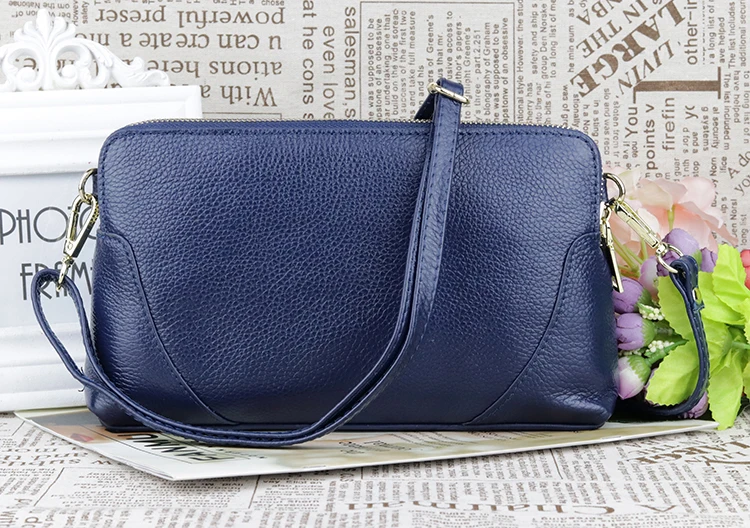 Бренд COMFORSKIN Bolsas Feminina, повседневные Клатчи из воловьей кожи, натуральная кожа, двойная молния, отделение, сумка-мессенджер, женские сумки
