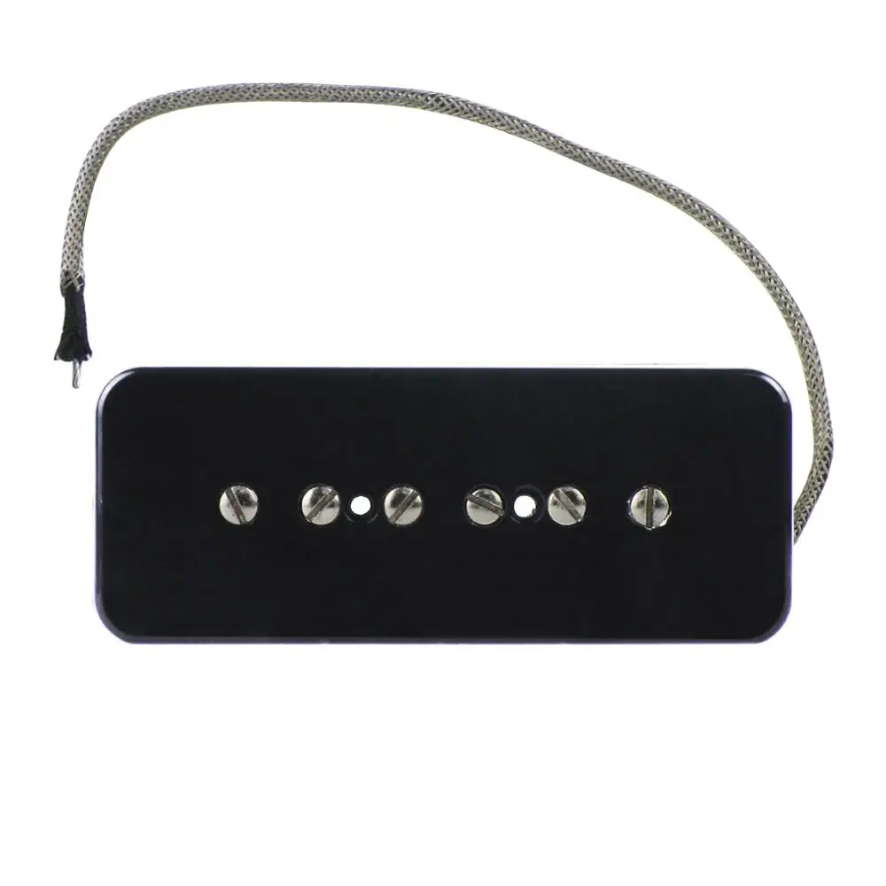 Электрогитара Flor Black Vintage Alnico V Soapbar P90 звукосниматель мостовой с металлической