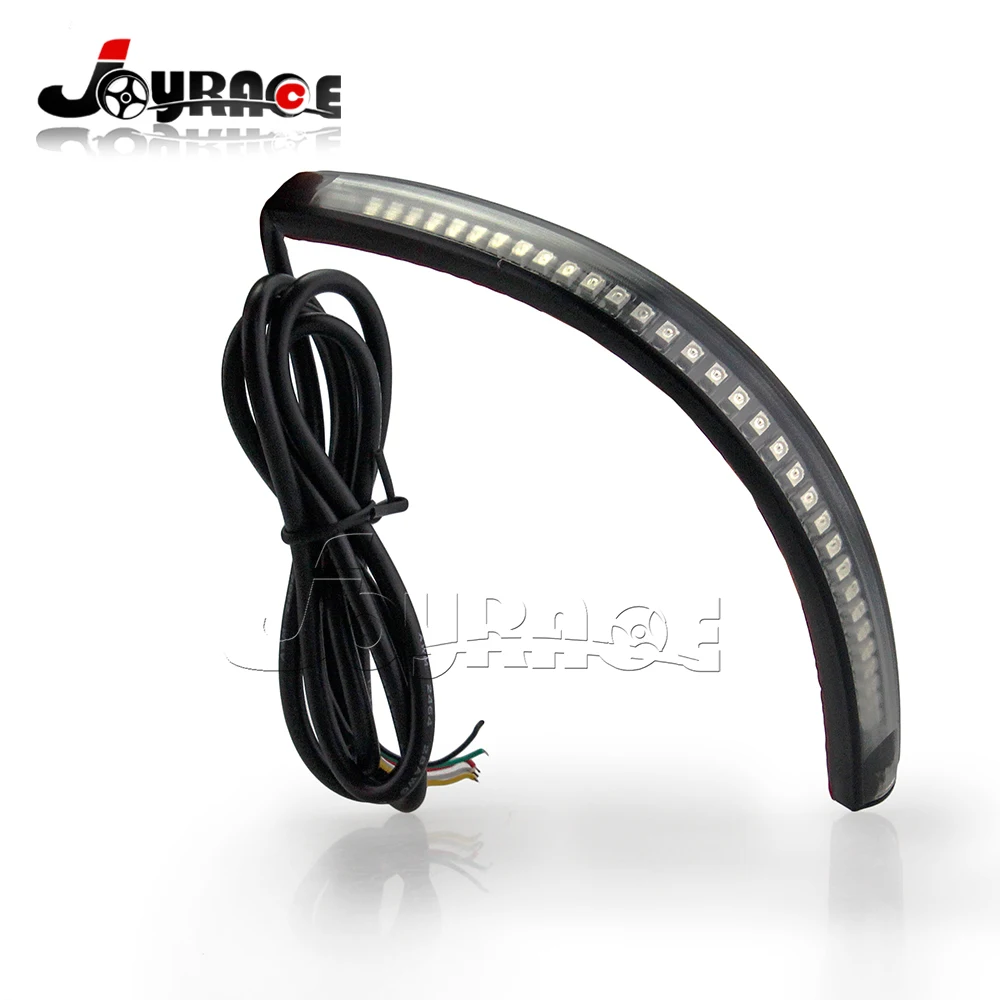 Универсальный светодиодный гибкие Тормозные огни для автомобиля указатель