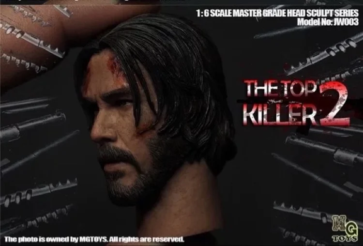 1/6 голова Джона Вика 3 0 Боевая версия Keanu Reeves для горячих игрушек coomodele в