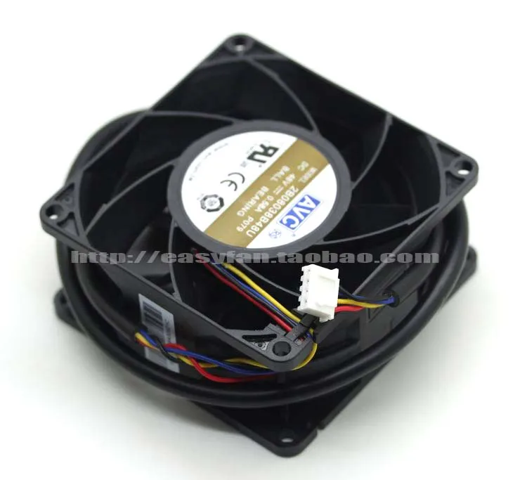 Новый AVC 2B08038B48U 8038 8CM 48V 0.58A PWM вентилятор охлаждения с двумя шарикоподшипниками |