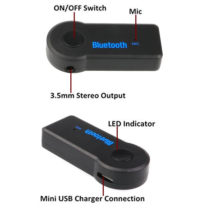 Беспроводной автомобильный Bluetooth ресивер Blutooth 3 5 мм для музыки Volkswagen VW Polo Passat B5 B6 CC