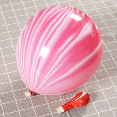 pink 10 шт. 10 дюймов мрамор агат Радуга круглый латексный шар украшения на свадьбу на день рождения вечерние принадлежности для детского душа - Цвет: pink