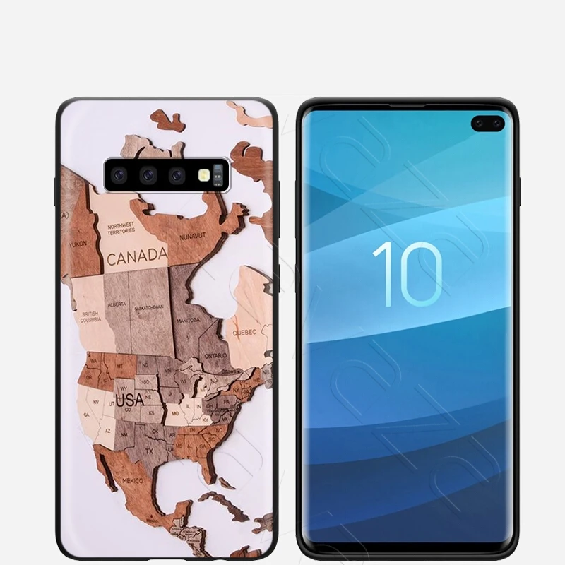 Lavaza Дорожная карта мира самолет планы чехол для Samsung Галактики S6 S7 край J6 S8 S9 S10