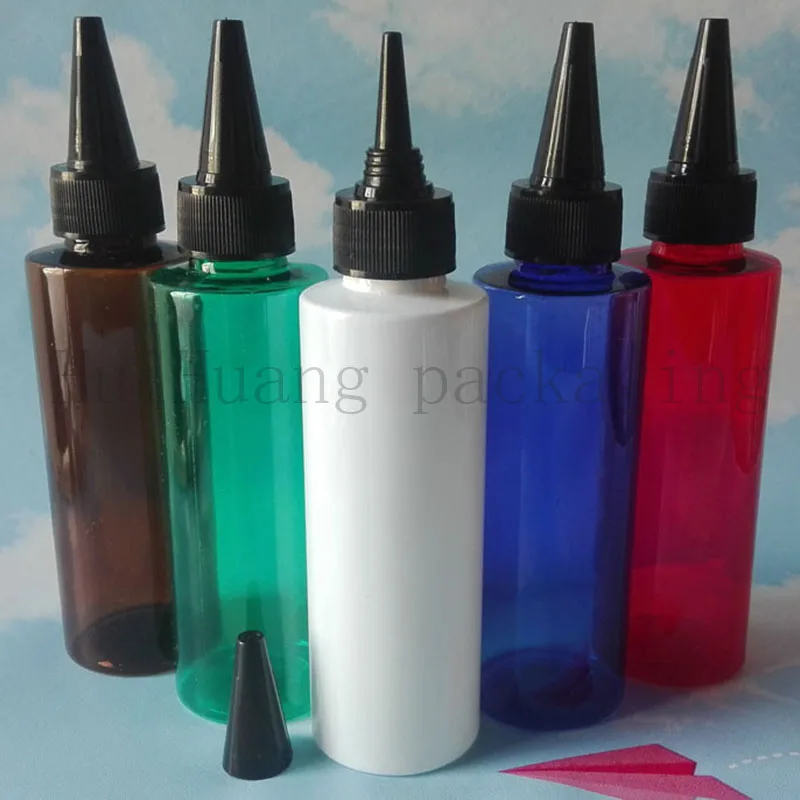 Белая твист крышка пустая пластиковая бутылка для домашних животных контейнер