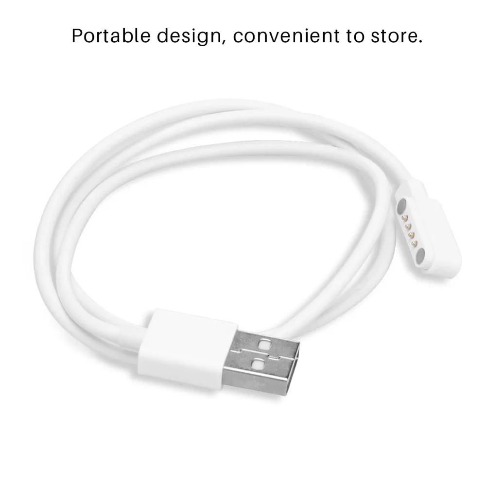 4Pin Магнитная Зарядка-тип, кабель для зарядки Порты и разъёмы Magnetics USB Мощность Зарядное устройство кабели для A20 TD05 Q100 Q750S T88 Детские умные часы