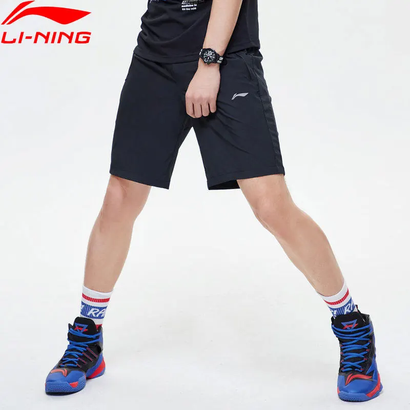 Мужские спортивные шорты Li Ning из 88.8% полиэстера 11.2% спандекса с подкладкой для