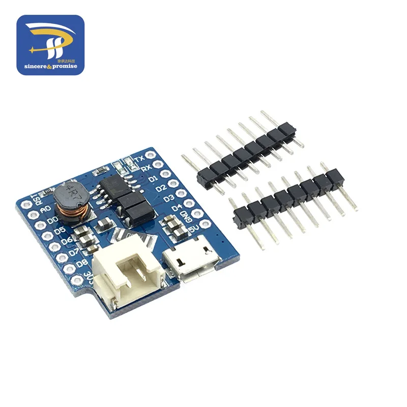 D1 Мини-Защита аккумулятора для Wemos USB одиночный литиевый модуль для зарядки батареи с контактами светодиодный индикатор 5 в постоянного тока