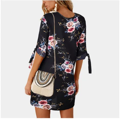 Black Dress 10 цветов, сексуальные шифоновые рубашки, платье для беременных женщин, блузки для беременных размера плюс 5XL, Свободный Топ, Одежда для беременных, повседневная одежда, Vestido - Цвет: Black Dress