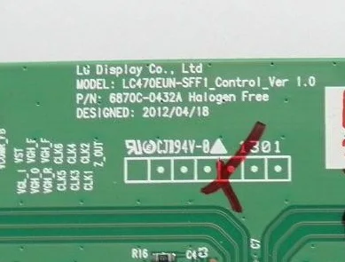 Бесплатная доставка 6870C-0432A T-CON LC470EUN-SFF1_Control_Ver 1 0 оригинальные запчасти |