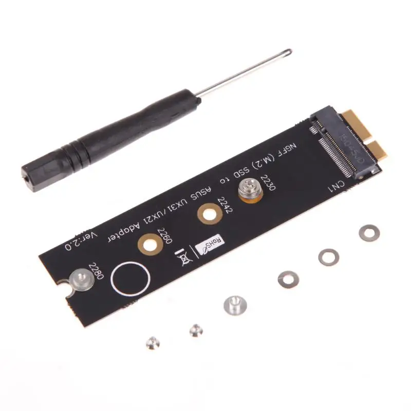 M.2 B + M ключ NGFF SSD на 18 Pin адаптер для Asus UX21E UX21A UX31 UX31E TAICHI21 TAICHI31 Zenbook|Компьютерные