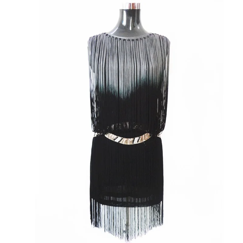 Летнее платье с кисточками Great Gatsby 1920 s платья оборками Повседневное