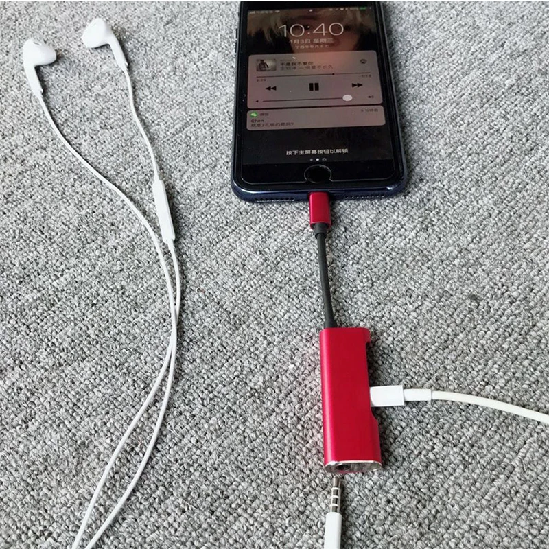 3в1 адаптер для наушников iphone 2A зарядное устройство разветвитель Apple IPhone X 10 7 8 9Plus 3
