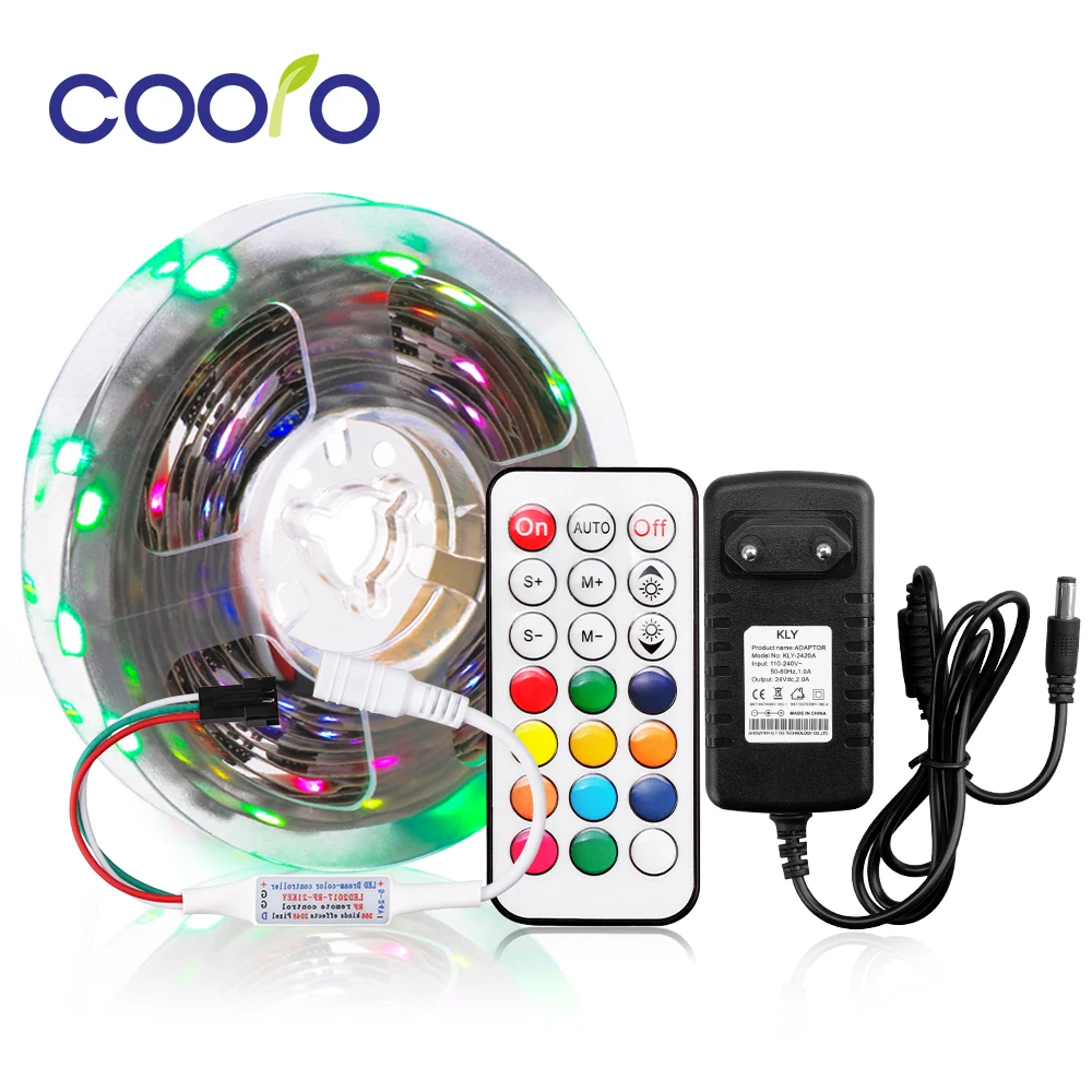 WS2811 5050 SMD RGB светодиодные ленты набор адресуемый 30 светодиодов/m Led Пиксели внешний