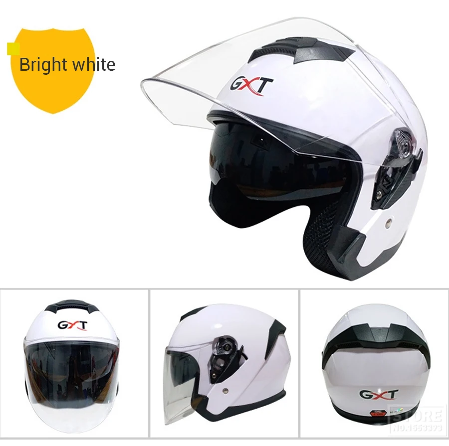 GXT Лето мотоциклетный шлем с открытым лицом двойной объектив Casco Шлем Мотоцикл Скутер Capacete защитный шлем козырек для мотоцикла