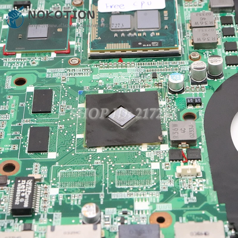 NOKOTION 580976-001 600816-001 DA0UP6MB6F0 для Hp pavilion DV6 DV6-2100 материнская плата для ноутбука PM55 DDR3 GT210M GPU Бесплатный процессор