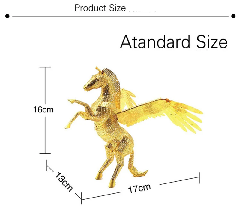 Fly Horse 3D металлическая головоломка Pegasus модель DIY 3D лазерная резка головоломка модель нано Головоломка Детские подарки игрушки экшн-фигурка аудит