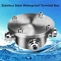 factory direct selling stainless steel ip68 waterproof underwater junction box 1 to 6 ways connector and terminal junction box