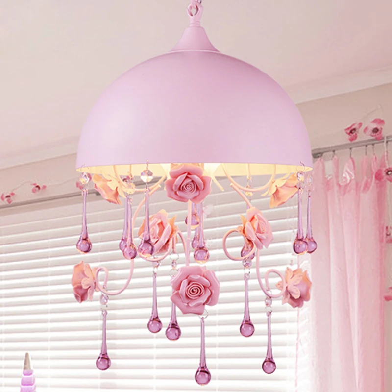 Современная розовая люстра светильник ing приспособление E14 Европейский