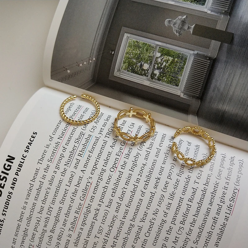 WTLTC круглые кольца с бусинами витые серебристые геометрические для укладки