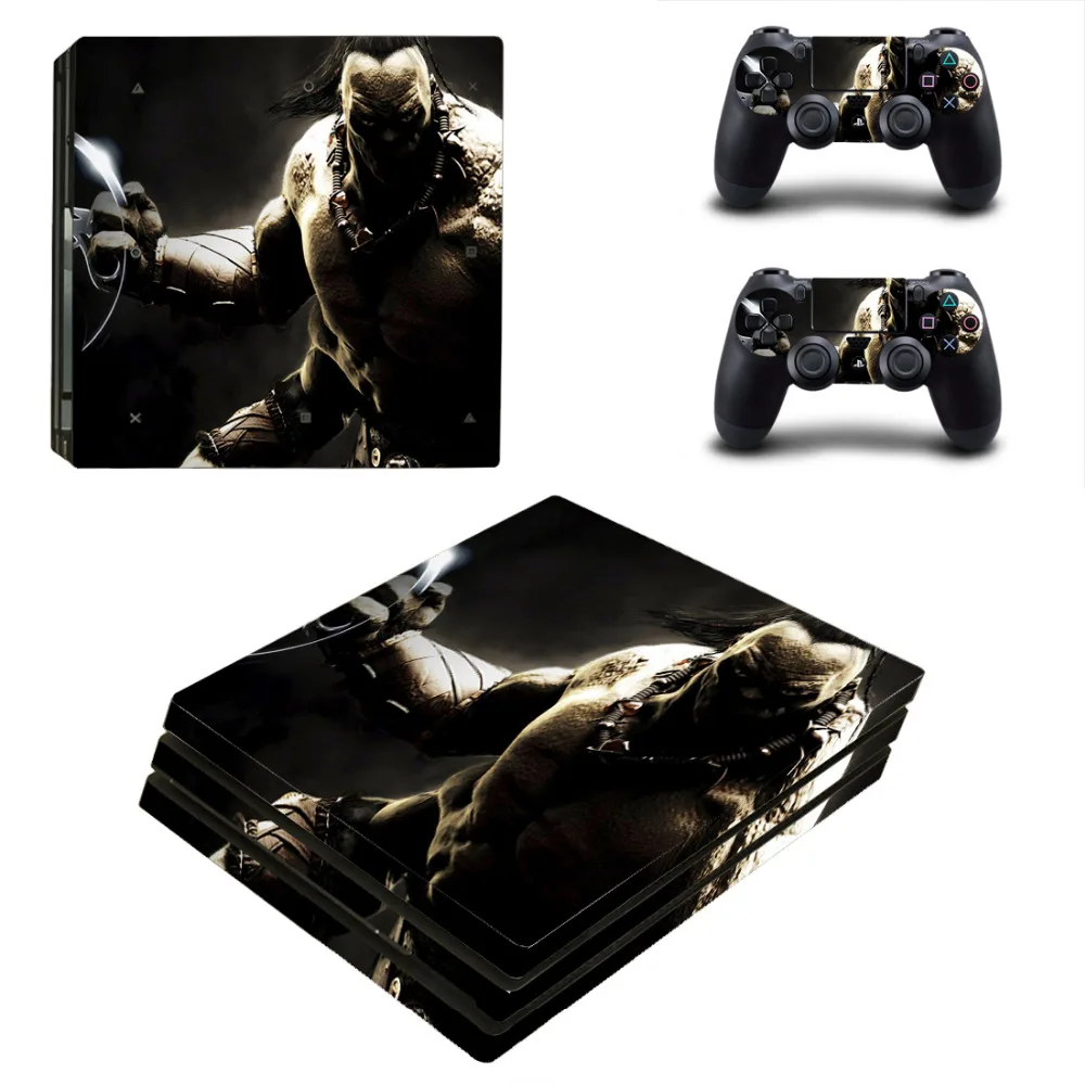 Игра Mortal Kombat PS4 Pro наклейка на кожу для консоли playstation 4 и 2 контроллеров PS4 Pro наклейка на кожу виниловая