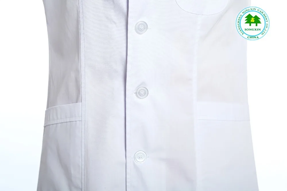 Бесплатная доставка женские больница с коротким рукавом доктор униформа длинное