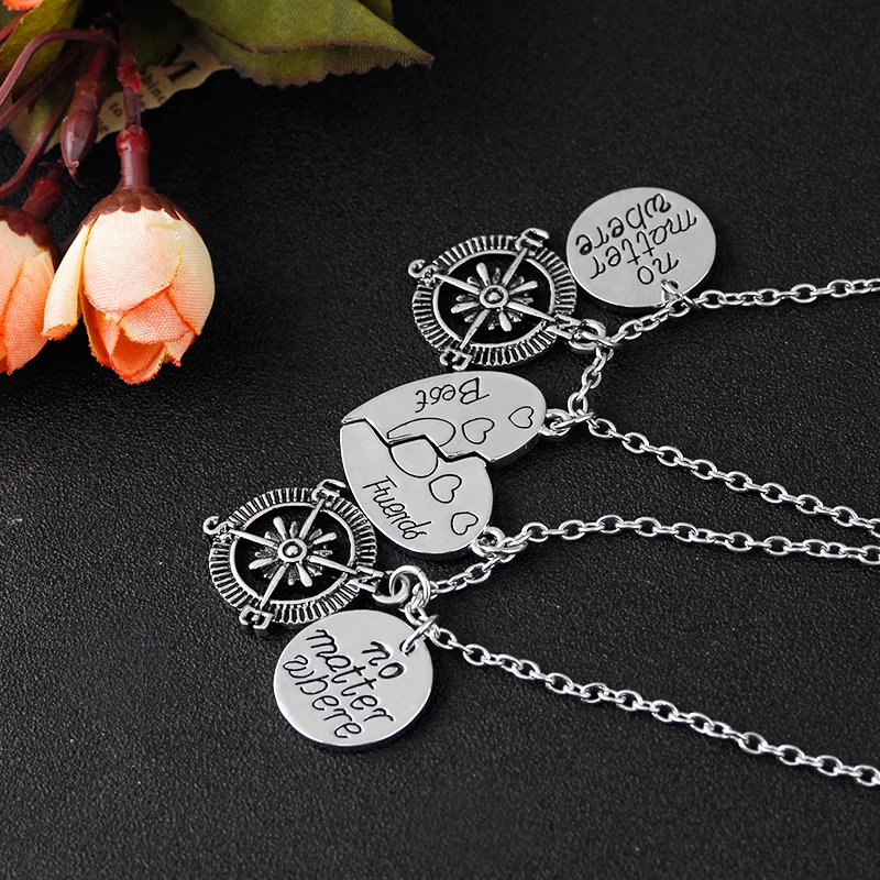 Ожерелья дружбы на большом расстоянии 2 шт./комплект|gift gifts|gift friendgift compass |