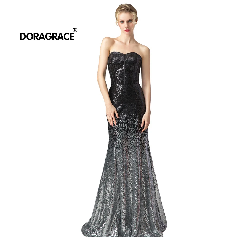 Doragrace robe de soiree в наличии милое платье покроя &quotРусалка&quot без рукавов Выпускные